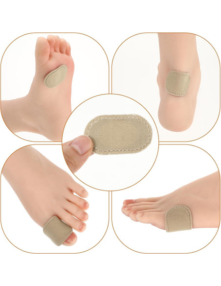 30 Almohadillas Protectores para Juanetes WY LIGHTING Albaricoque