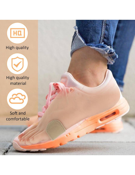 30 Almohadillas Protectores para Juanetes WY LIGHTING Albaricoque