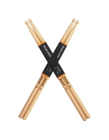 Baquetas 7A WOGOD para Niños de Madera de Arce - 39.2 cm