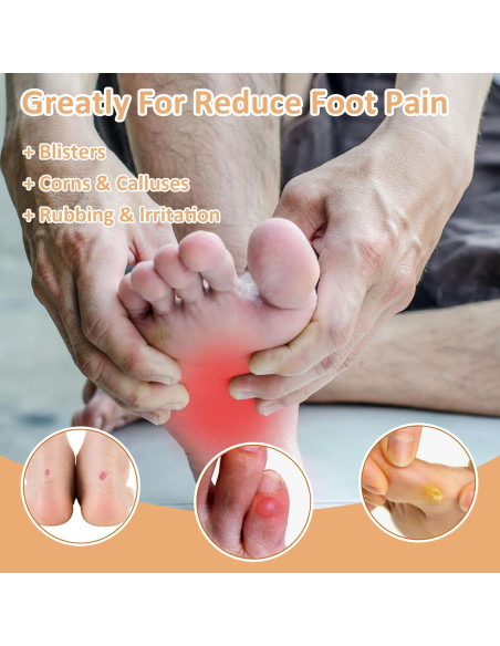 30 Almohadillas Protectores para Juanetes WY LIGHTING Albaricoque