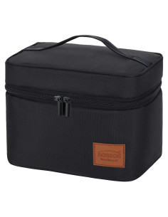 Bolsa de Almuerzo Térmica Aosbos 7.5L Negra para Adultos