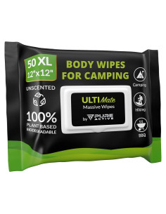 Toallitas Corporales Biodegradables Pure Active 50 Unidades