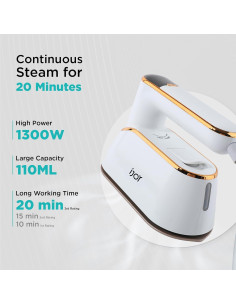 Plancha de Vapor Portátil iJoy 1200W 4 Modos Pantalla LCD 2