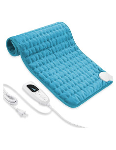 Almohadilla Térmica Eléctrica VIBOOS 84x43 cm Azul con Temporizador