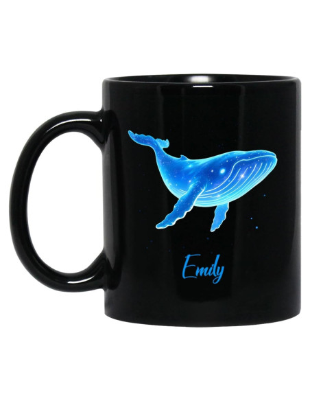Taza de Cerámica Personalizada Ballena Azul 0.33L 0.44L