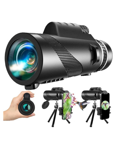 Monocular 80x100 PhysioPhyx HD para Smartphone - Alta Potencia