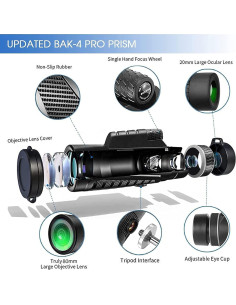 Monocular 80x100 PhysioPhyx HD para Smartphone - Alta Potencia 2