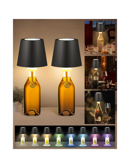 Lámpara de Mesa RGB Inalámbrica JCHPZR 2 Paquete 5000mAh