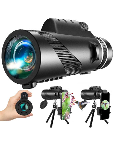 Monocular 80x100 PhysioPhyx HD para Smartphone - Alta Potencia