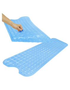 Alfombrilla Antideslizante de Bañera Vive 96.5x38.1cm Azul