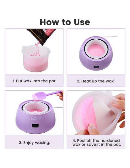 Tazón de Silicona Antiadherente Delanie 500ml para Calentador de Cera