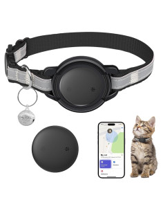 Rastreador GPS para Gatos Vebiso, Impermeable, Sin Cuota Mensual