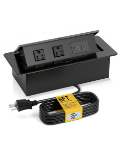 Toma de Corriente Empotrada Kungfuking con USB C 20W - Negro