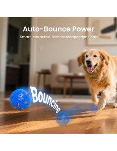 Pelota Interactiva para Perros Ollapet - 8.13 cm, 3 Modos, IPX7 2