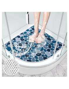 Alfombra de Ducha Antideslizante Mofonky 70x70 cm Triangular
