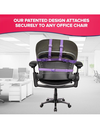 Manta para Silla de Oficina SnuggleBack Negra con Sherpa