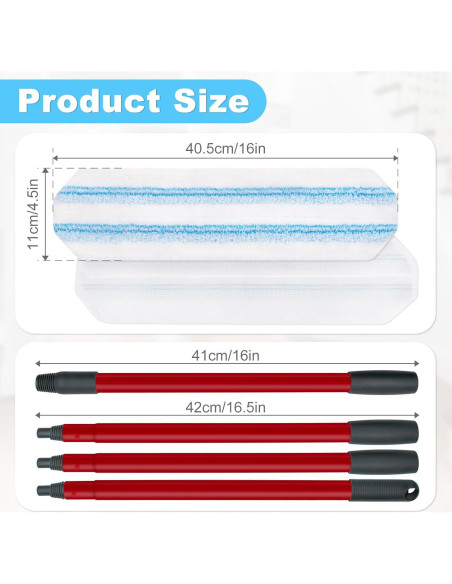 Paquete de 3 Paños de Reemplazo y Mango Ocedar H2prO Paquete de 3 Paños de Reemplazo y Mango Ocedar H2prO