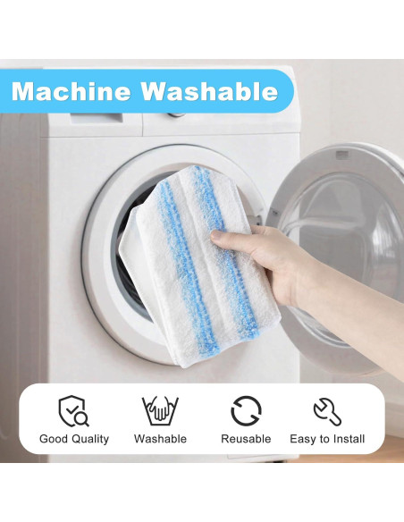 Paquete de 3 Paños de Reemplazo y Mango Ocedar H2prO Paquete de 3 Paños de Reemplazo y Mango Ocedar H2prO