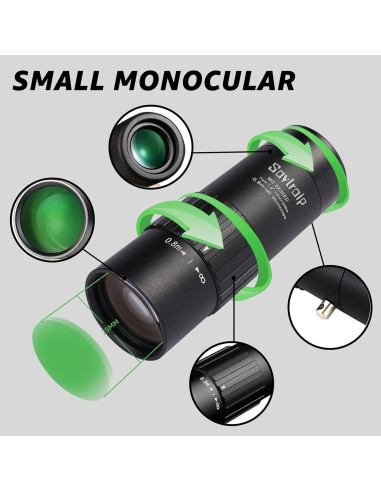 Telescopio Monocular 8x25 Soylroip Compacto Impermeable
