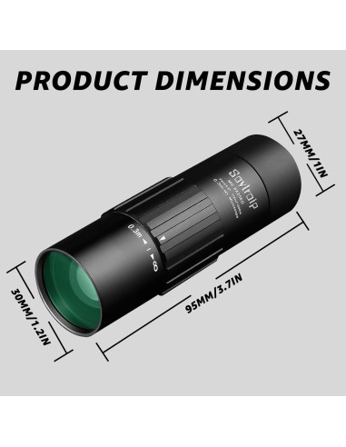 Telescopio Monocular 8x25 Soylroip Compacto Impermeable