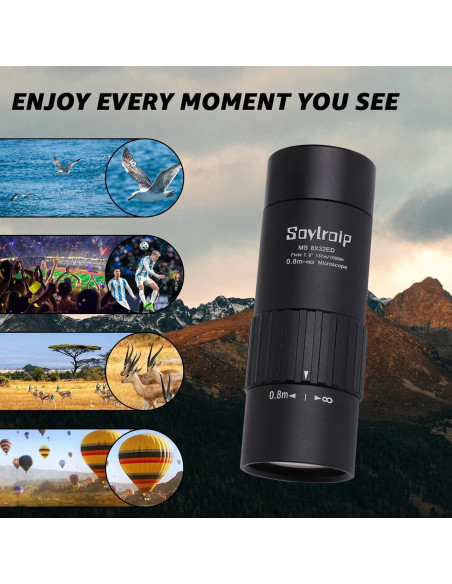 Telescopio Monocular 8x25 Soylroip Compacto Impermeable