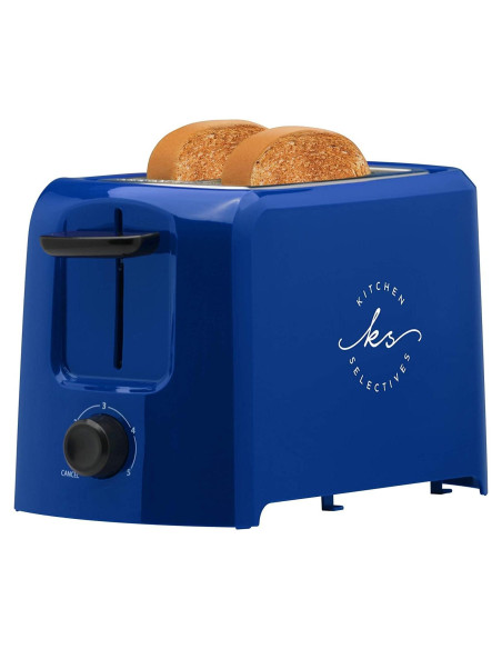 Tostadora Eléctrica Kitchen Selectives 2 Rebanadas Azul Cobalto