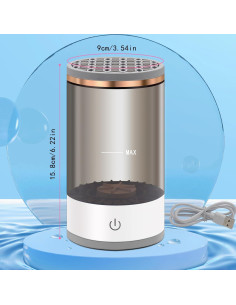 Limpiador de Brochas de Maquillaje Eléctrico Aokbean Negro 2