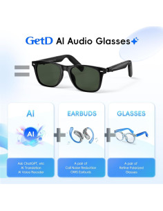 Gafas AI GetD GG13 con Lentes Polarizados y Bluetooth 2