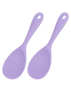 Cucharón de Arroz Silicona Antiadherente uxcell - 2 Piezas Morado