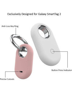 Paquete de 4 fundas de silicona Luckybay para SmartTag2 2023 2