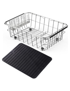 Escurridor de Platos NiuYichee Acero Inoxidable 38.6x27.9 cm