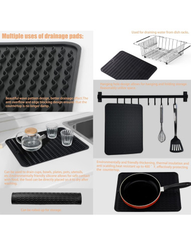 Escurridor de Platos NiuYichee Acero Inoxidable 38.6x27.9 cm