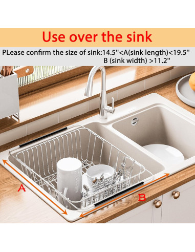 Escurridor de Platos NiuYichee Acero Inoxidable 38.6x27.9 cm