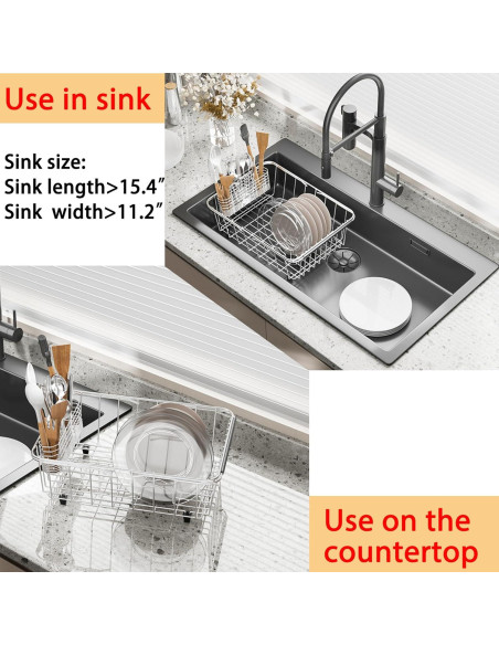 Escurridor de Platos NiuYichee Acero Inoxidable 38.6x27.9 cm