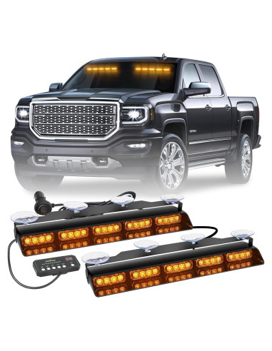 Luces Estroboscópicas Ámbar XRIDONSEN 2x 40 LED 1.90kg