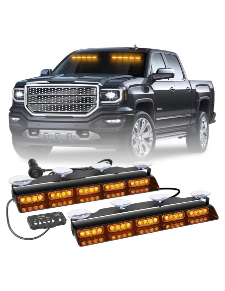 Luces Estroboscópicas Ámbar XRIDONSEN 2x 40 LED 1.90kg