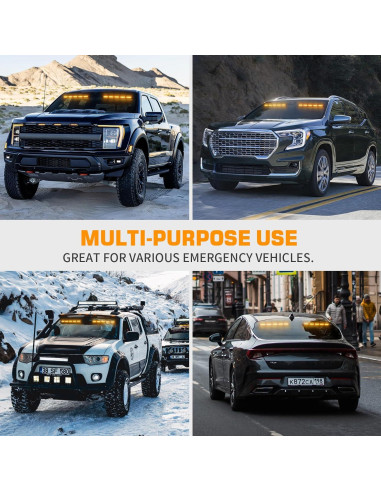 Luces Estroboscópicas Ámbar XRIDONSEN 2x 40 LED 1.90kg