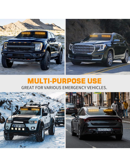 Luces Estroboscópicas Ámbar XRIDONSEN 2x 40 LED 1.90kg