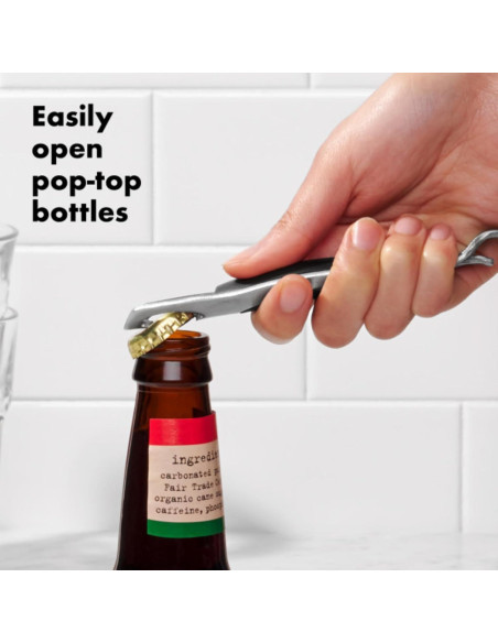 Abrebotellas OXO de Acero Inoxidable 15,24 cm Doble Cara