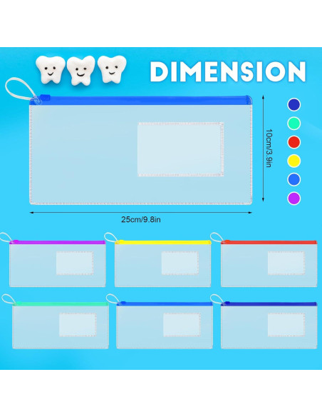Bolsas de Cremallera Dental Timgle 200 Pcs 25x10 cm