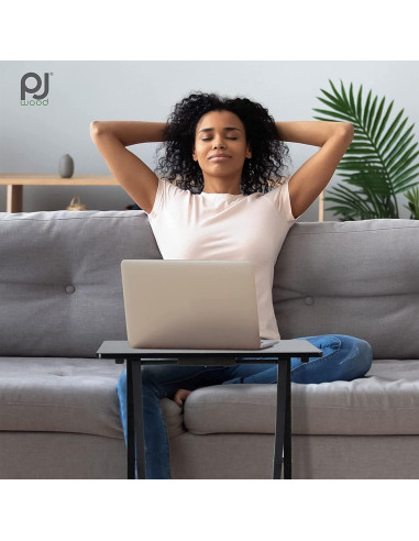 Conjunto de 2 Mesas Plegables PJ Wood - Madera Negra 48.4x37x66 cm