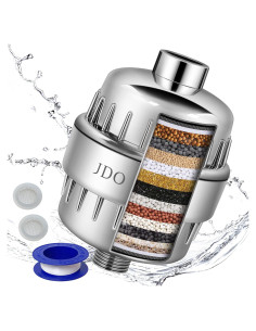 Filtro de Ducha JDO HL-2 Cromo 18 Etapas Reducción de Cloro