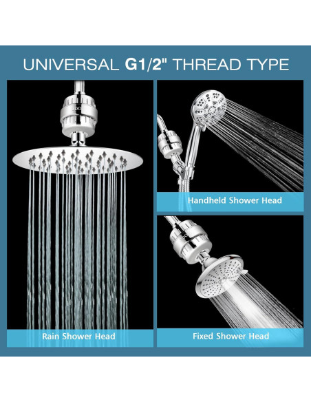 Filtro de Ducha JDO HL-2 Cromo 18 Etapas Reducción de Cloro