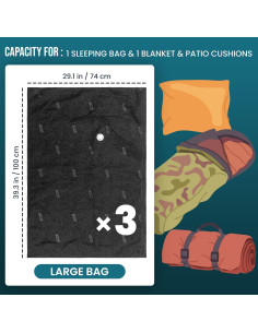 Bolsas de Almacenamiento al Vacío TAILI 3 Paquete 99x74 cm 2