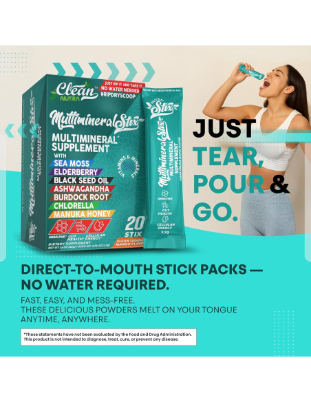 Polvo de Bebida Inmunológica Clean Nutraceuticals - 20 Palitos Polvo de Bebida Inmunológica Clean Nutraceuticals - 20 Palitos