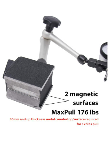 Base Magnética Clockwise Tools MGBR-01 Soporte 79.83kg