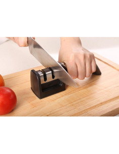 Afilador de cuchillos Ergo Chef Fastedge 2 etapas, negro 2