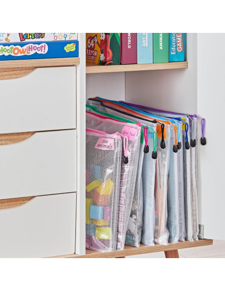 Bolsas de Malla con Cremallera JARLINK A3 12 Pcs 42x31 cm