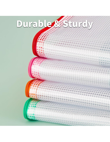 Bolsas de Malla con Cremallera JARLINK A3 12 Pcs 42x31 cm