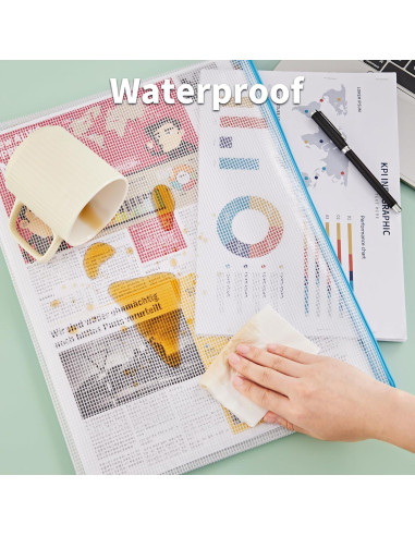 Bolsas de Malla con Cremallera JARLINK A3 12 Pcs 42x31 cm